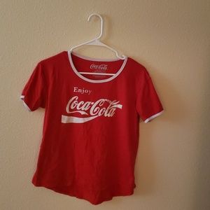 Red coca-cola shirt